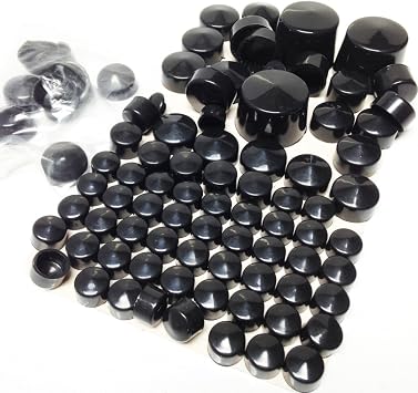 XKMT-Black Bolts Toppers Caps Compatible With 2000-2005 2006 Harley Davidson Softail Twin Cam [B00YWCUHK0]