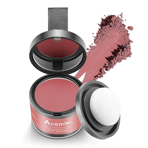Miniatura 62 de Acomler Polvo para cubrir raíces para adelgazamiento, cabello gris, marrón oscuro para sombra de línea de cabello, cejas, línea de barba, puntos