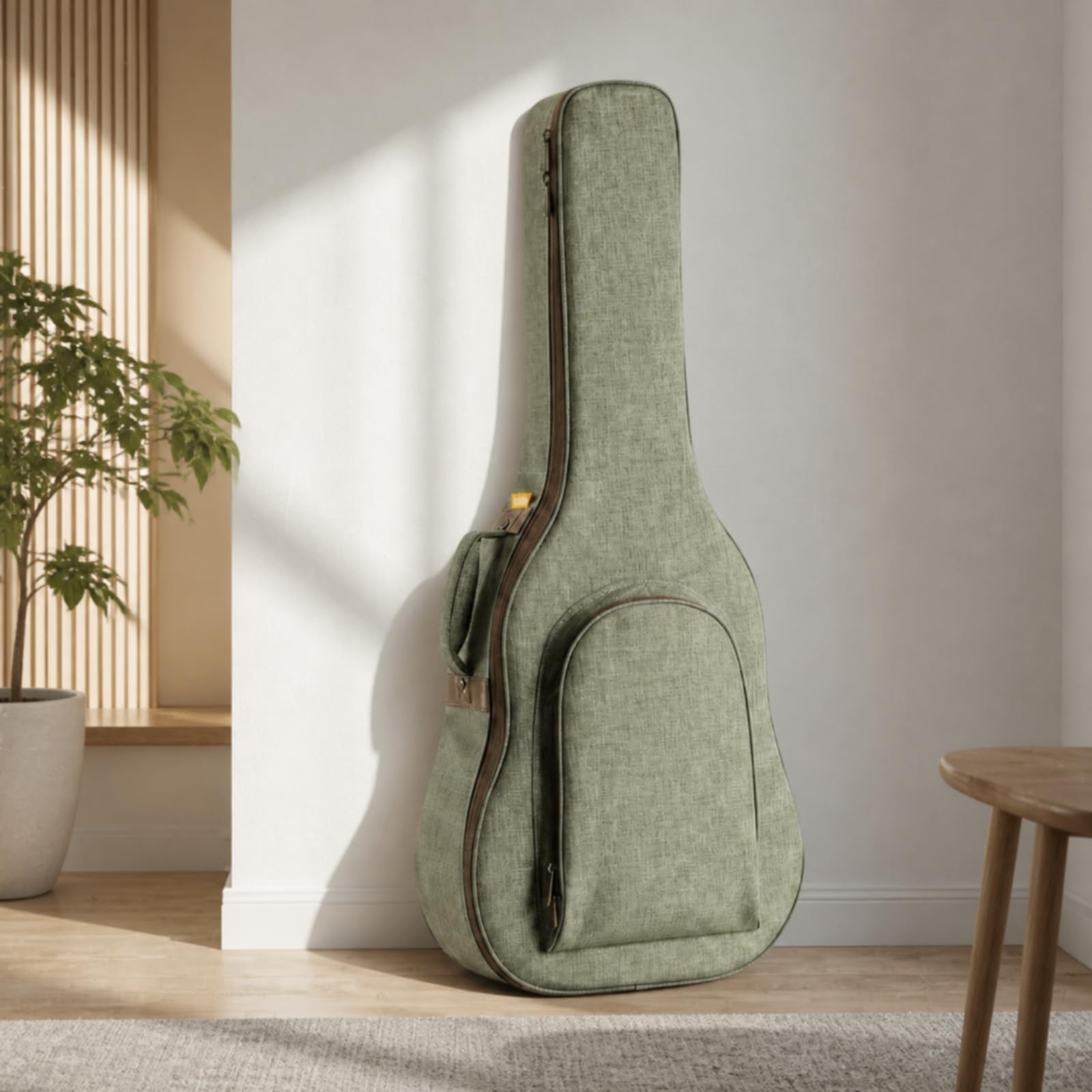 Akustikgitarrentasche wasserabweisend Akustikgitarren-Instrumententasche tragbar Akustikgitarren-Tasche für Proberaum, Array, Teebraun