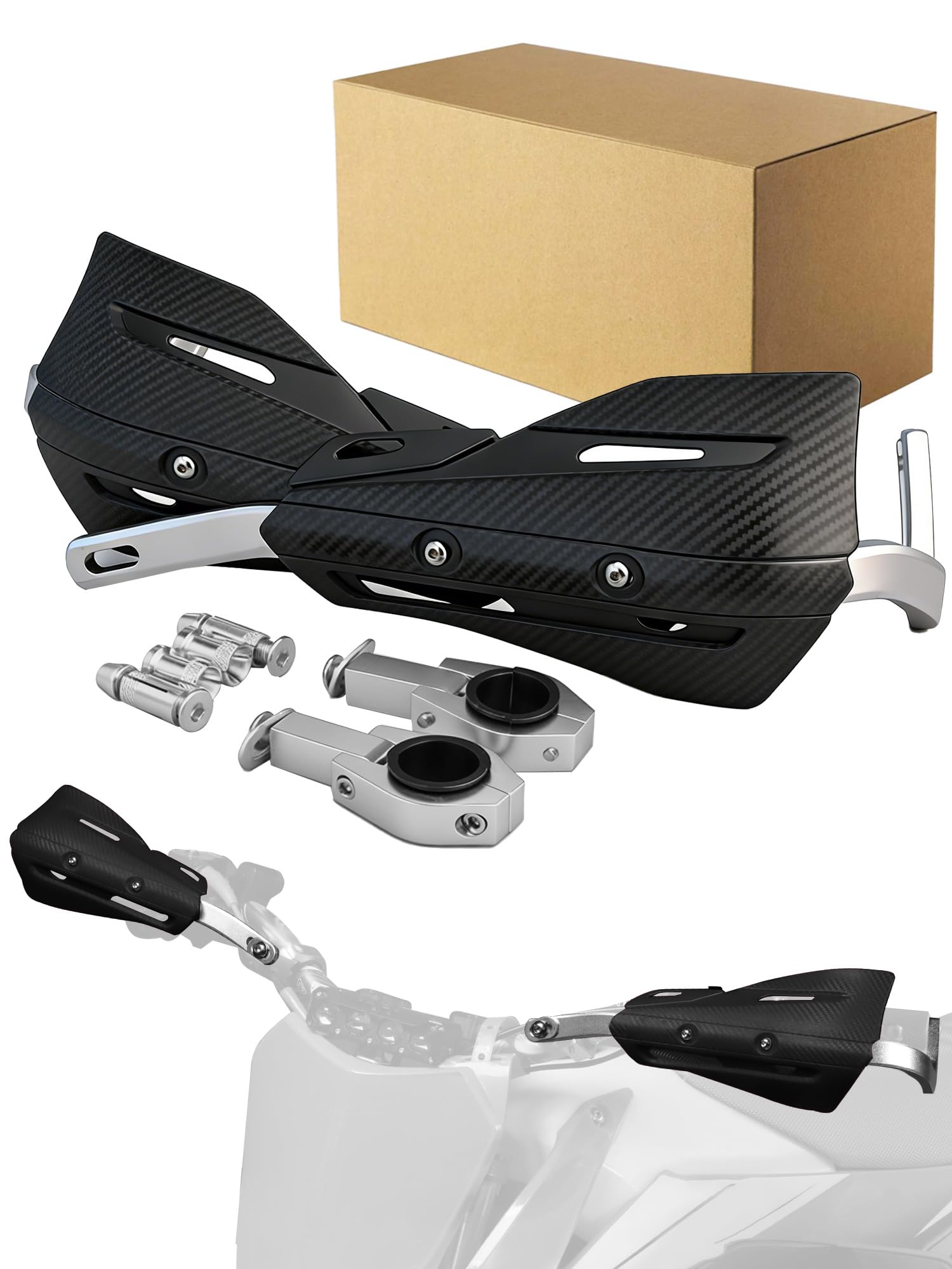 Wunderlich handbeschermers set zwart - Quispel Motor parts Wunderlich handbeschermers set zwart - Quispel Motor parts