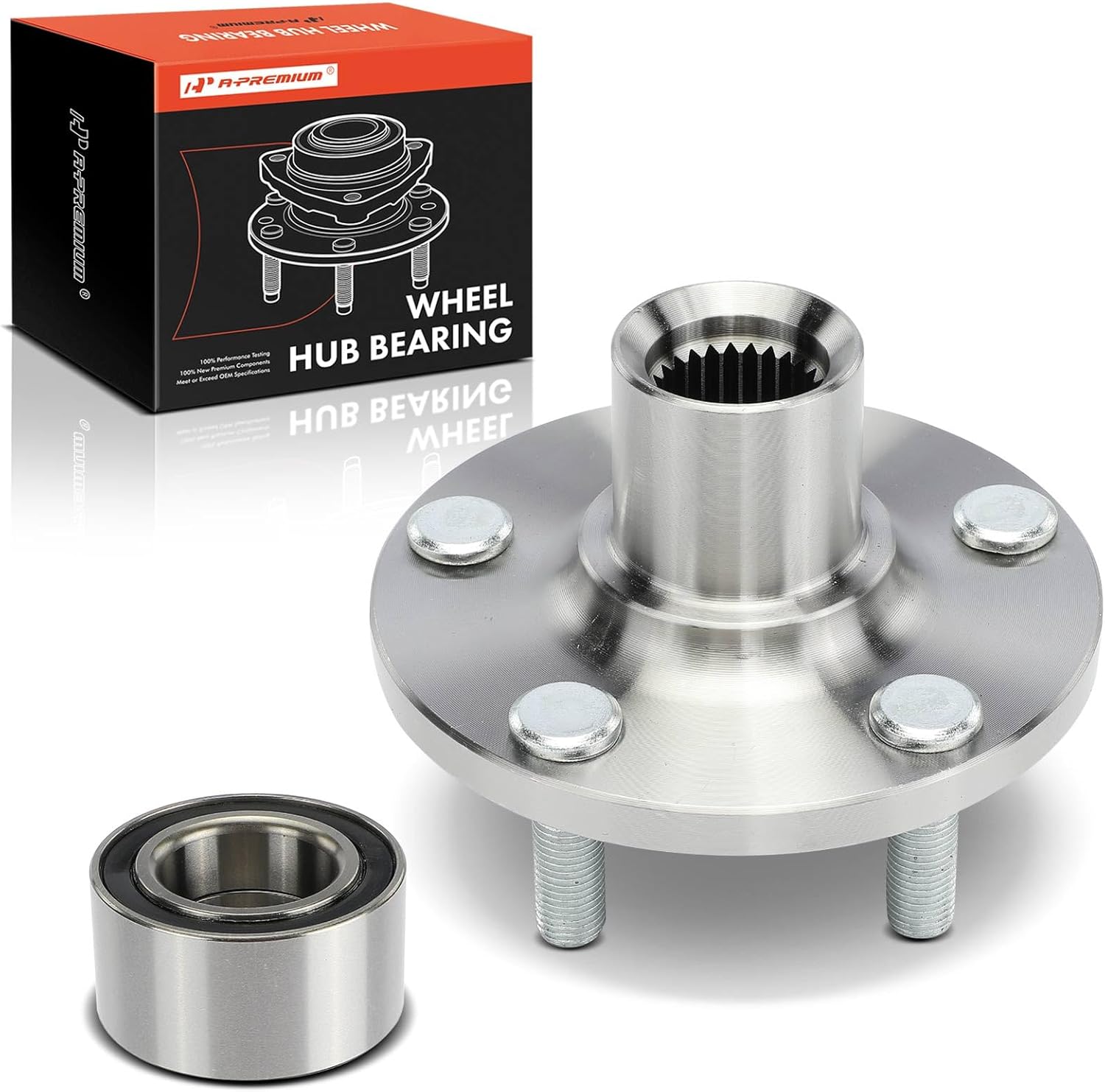 A-Premium Front Wheel Bearing and Wheel Hub Kit Compatible with Chrysler PT Cruiser 2002-2010, Neon 2002 & Dodge SX 2.0 2003-2005, Neon 2002-2005