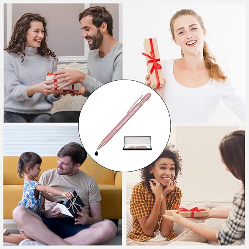 Miniatura 7 de Hasta 300 bolígrafos personalizados con nombre grabado gratis, lápiz capacitivo, logotipo, regalo de texto para hombres y mujeres, tinta negra,