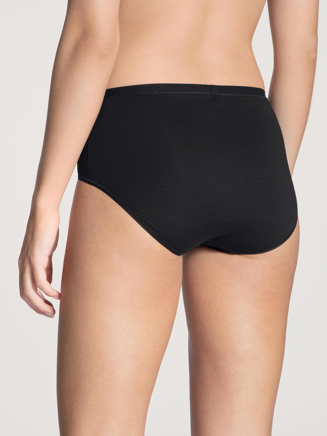 Calida Natural Comfort Women's High Waist Brief - Premium Swiss Cotton Underwear, Soft Stretch Single Jersey Panties