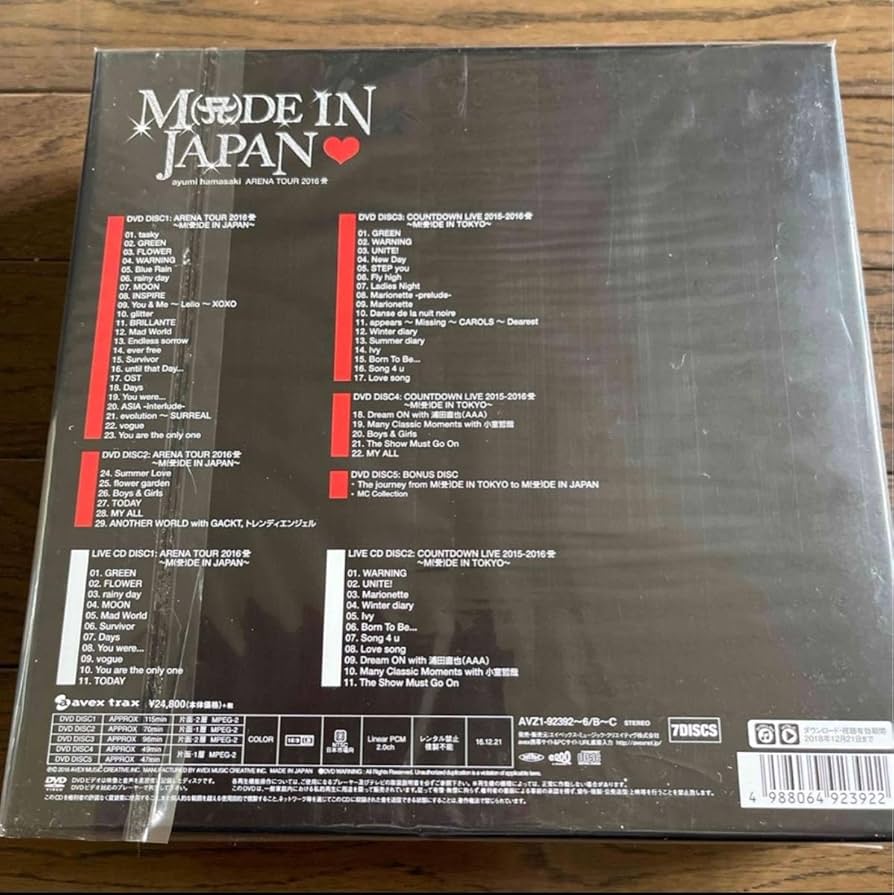 浜崎あゆみ made in japan 2016 5dvd 2cd TA限定 浜崎あゆみ made in japan 2016 5dvd 2cd TA限定 Amazon.co.jp