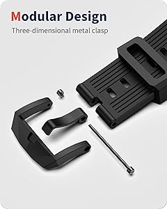 Wristitani Compatible with Apple Watch Band Ultra3/2/1 for Men, Durable Metal Connector with Rugged TPU Sport Replacement Strap for 49mm