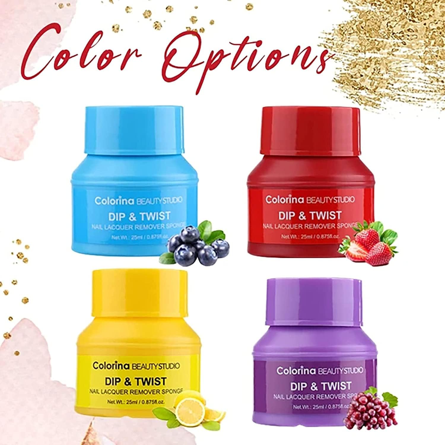 Amazon スポンジマニキュア除去 回転式ネイルリムーバーコットン ネイルジェルリムーバー 除光液 爪に優しい 4ピース Fongdy ホーム キッチン 通販