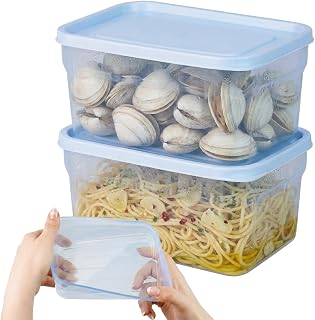 carrotez Flexible Freezer Storage Containers with lids - Easy Release & Stackable Meal Prep Containers, 2Pack 3.8cup (30oz)