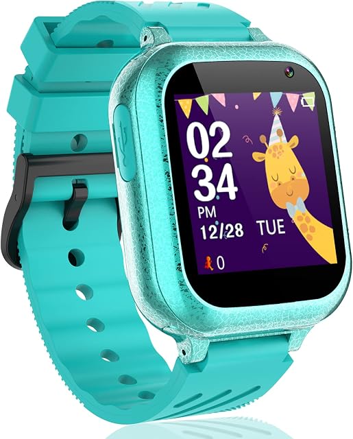 Kids Smart Watch Game Watch for Boys Girls, Smart Watch for Kids with 26 Games Music Video Camera Step Counter Alarm Clock Ringtone Volume 12/24Hr Format, Gifts for Kids (Green-No Call)