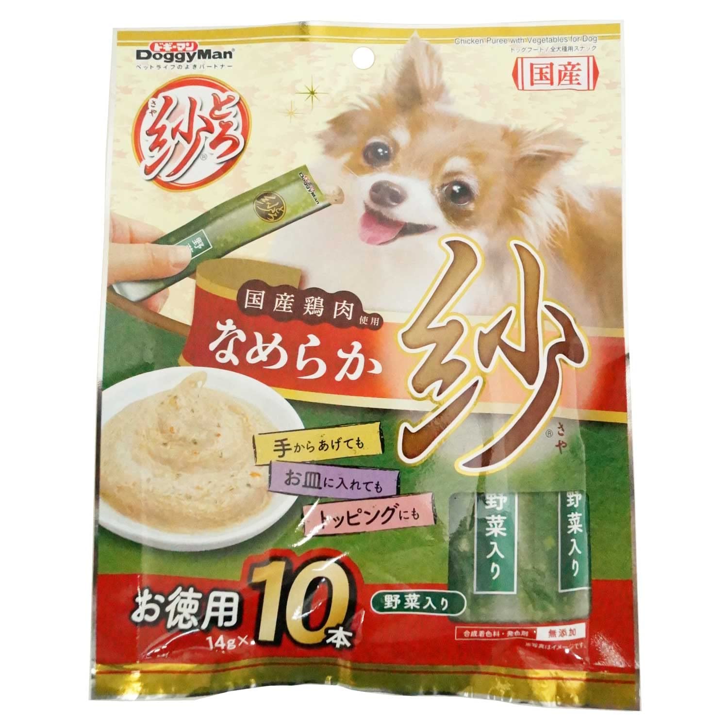 Amazon.co.jp: ドギーマン 犬用おやつ とろ紗 野菜入り 14g×10本 3個