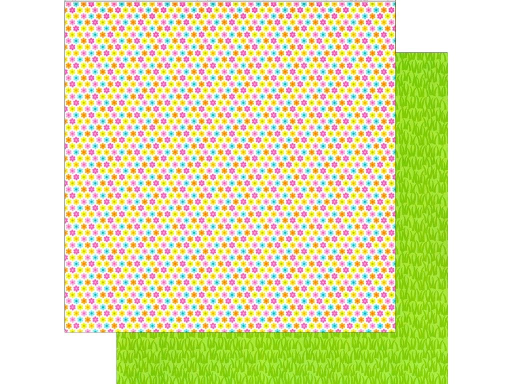 Doodlebug Spring Garden Double-Sided Cardstock x 12-inch-Itty Bitty Blooms 25 Sheets per Pack, Other, Multicoloured