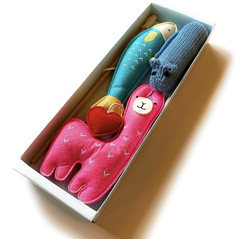 Brinquedos para Gatos com Catnip e Formatos Variados MODERN WAVE, Pacote com 4