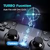 CHEREEKI Controller für PS4 Hall Joystick Wireless Gamepad Kompatibel mit PS-4/Slim/Pro 1000 mAh großem Akku Doppelvibration Bewegungssensoren Touchpad Stereo-Kopfhöreranschluss Schwarz