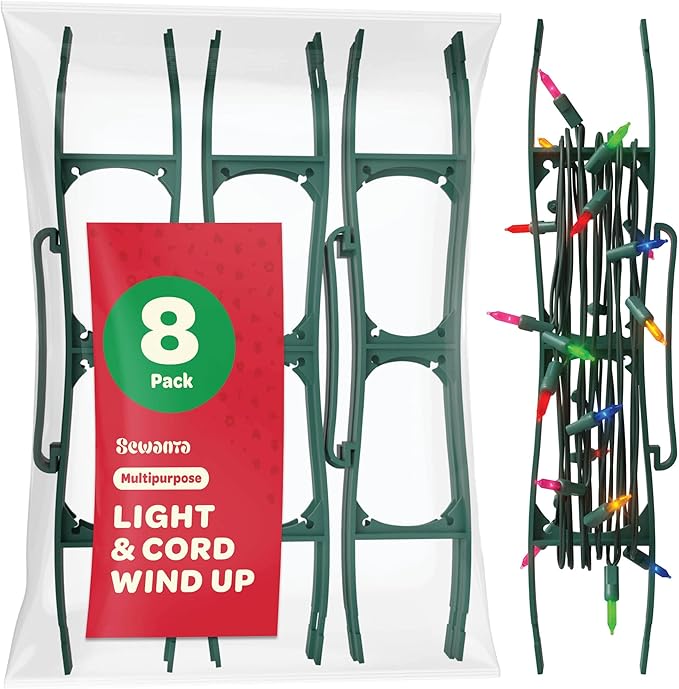 SEWANTA Christmas Lights Storage Holder [Set of 8] All