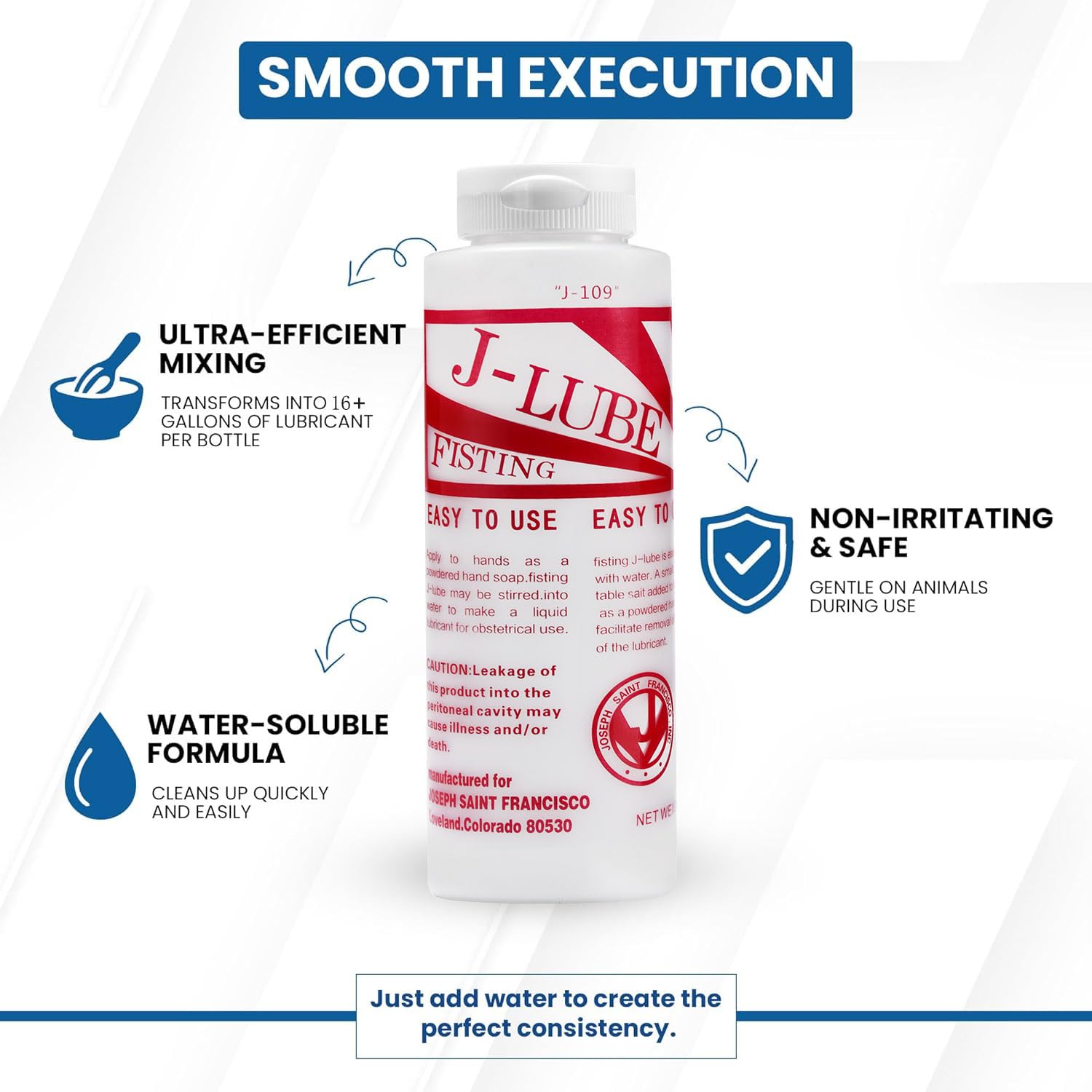 J-LUBE FISTING Powder Mixes with Water One Bottle Makes 6-8 Gallons of Lubricant 0 oz (1) (1)