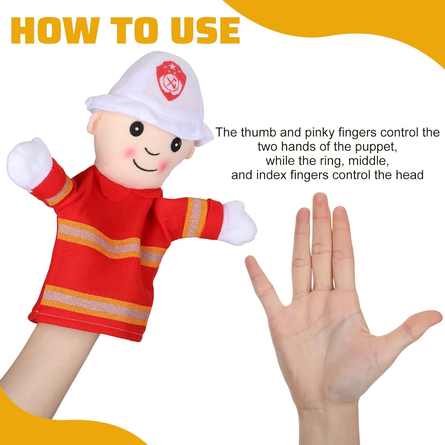Lenwen 10 Pcs Hand Puppets Set for Kids 12.2'' Multicultural Hand Puppets Bulk Soft Plush Learning Interaction Suitable for Home Daycare School Classroom Role Play Theater Shows