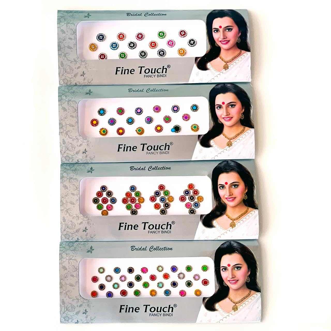 Bollywood Designer Bindis Premium Crystal Jewels Metallic Bindi Stickers Tattoos Forehead Tika Long