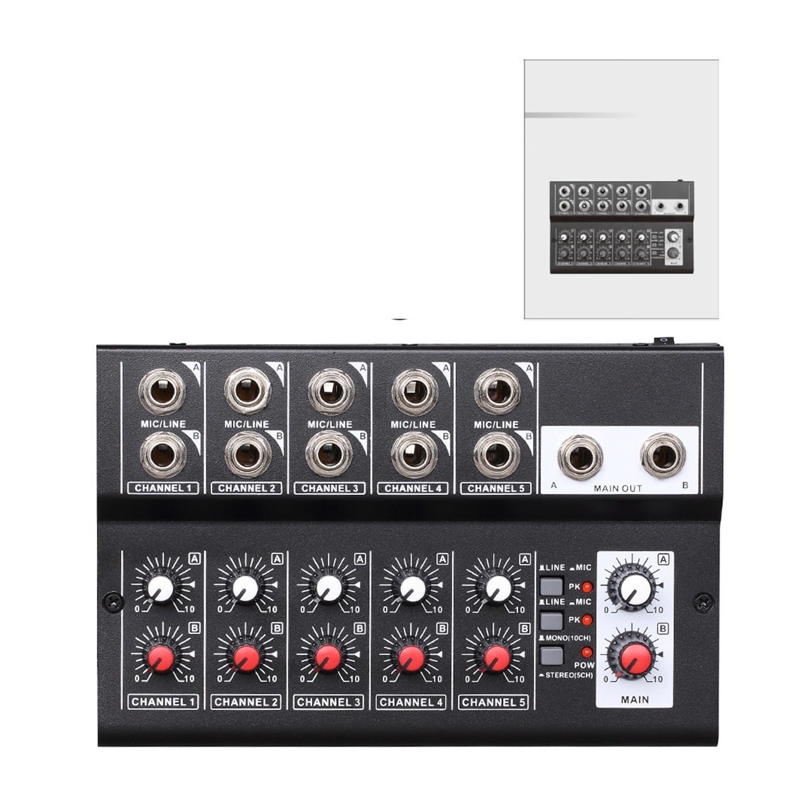 Mixer audio per DJ Console di missaggio a 10 canali Mixer digitale stereo for la registrazione DJ Network Live Broadcast mixer