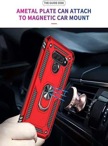 Miniatura 6 de Compatible con LG K50 Casepara LG Q60 Funda de teléfono, Grado militar Soporte magnético para anillo de coche Soporte Soporte Kickstand Defender