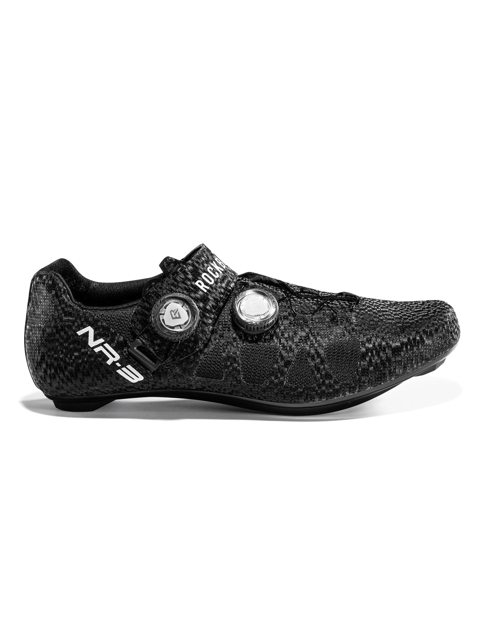 ROCKBROS Zapatilla de Ciclismo para Hombre y Mujer, Zapatos Bicicleta de Carretera MTB Compatible con Calas SPD-SL/KEO, Calzado con Suela de Nailon para Competición y Entrenamiento