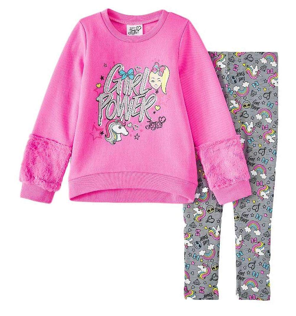 JoJo Little Girls' Legging and Fleece Top Clothing Set