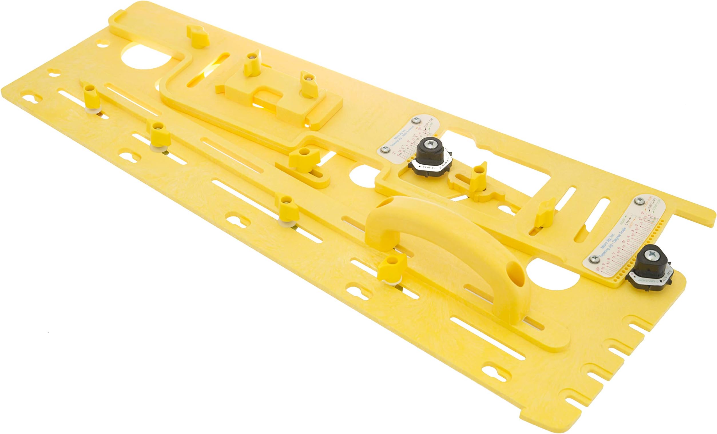 GRR-RIPPER Microdial Tapering Jig for Table and Band Saws, Taper Parts for Woodworking, TJ-5000, Yellow