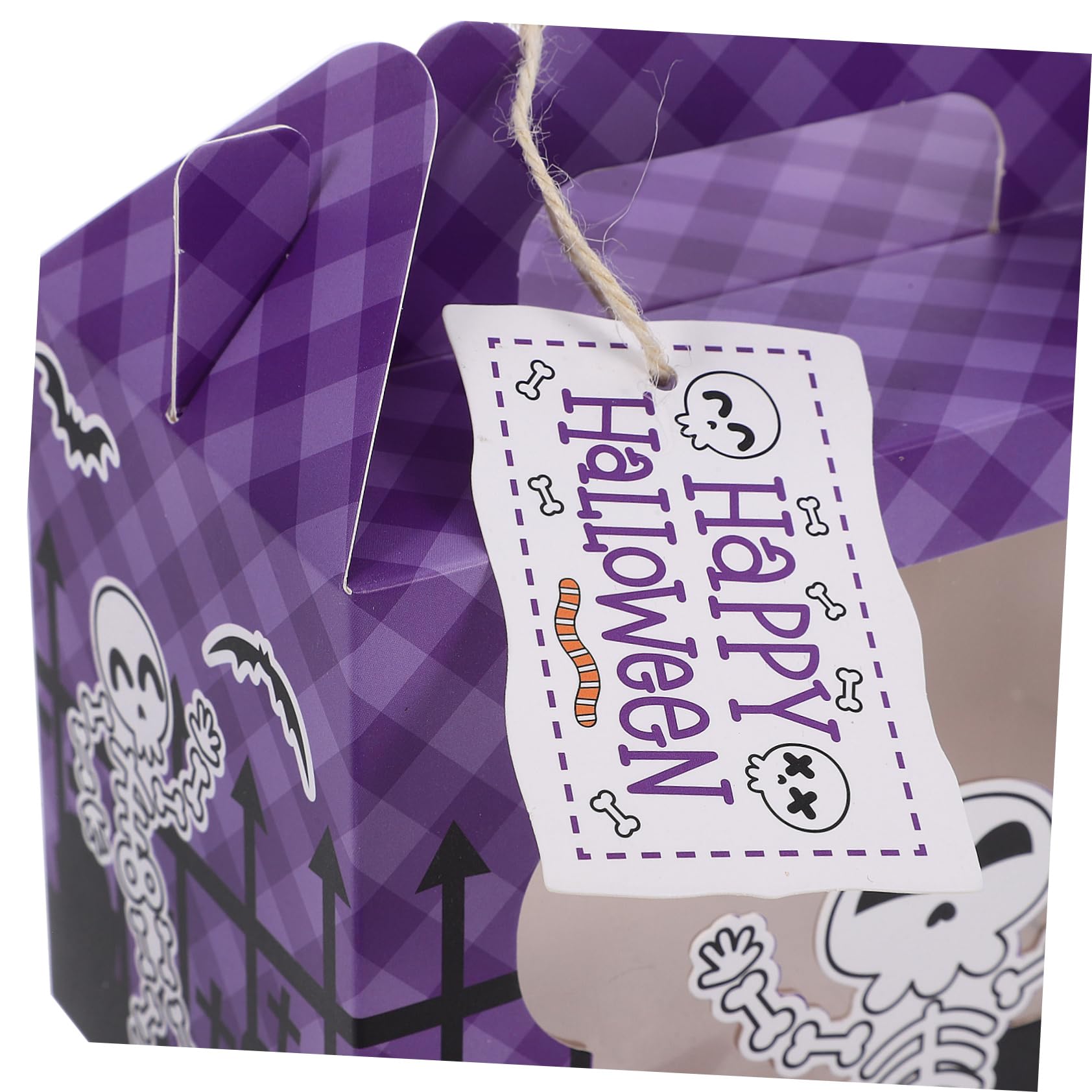 FRCOLOR 25pezzi Scatola per Caramelle da Scatola Regalo di Halloween di Cartone per Biscotti Porta Dolcetti Portatile Imballaggio per Cioccolatini
