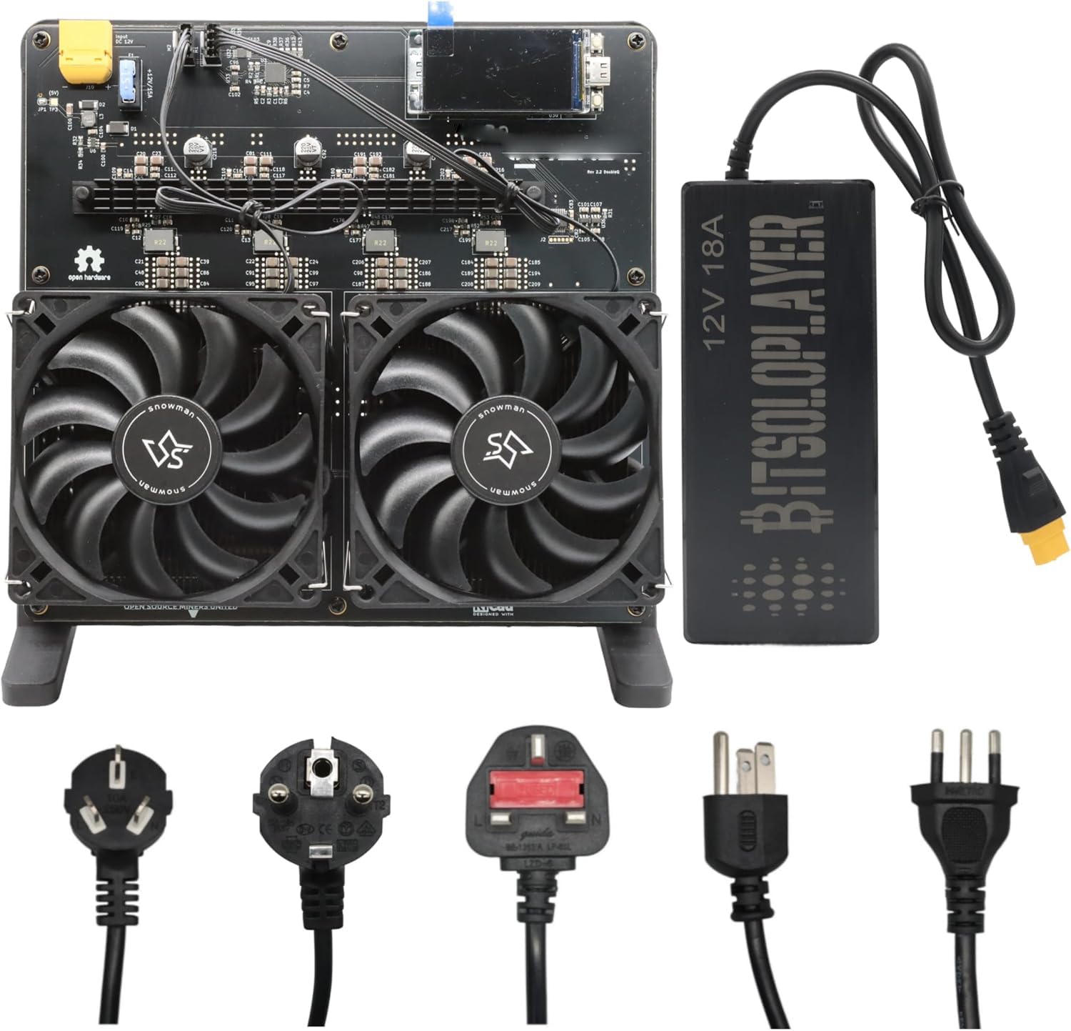 Amazon.com: New NerdOCTAXE Rev3.1 200W 12TH/S Bitcoin Miner, 16J