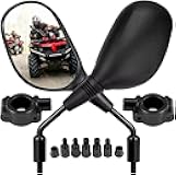 ATV Rear View Mirrors for Suzuki Ozark 700 1985–1995, Adjustable Side Mirrors for ATV Quad, Wide Angle Mirrors with Vibration Reduction for Off-Road Riding