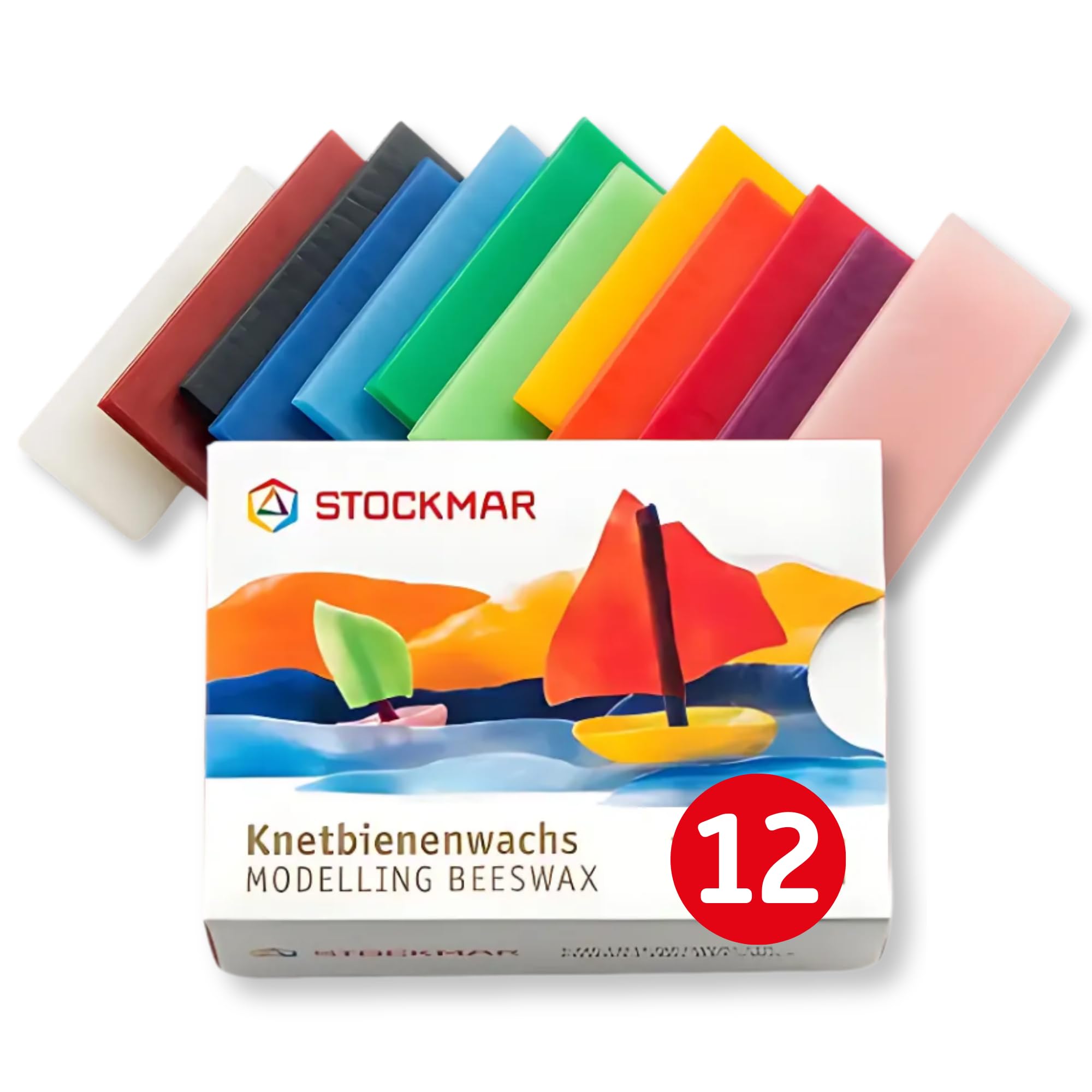 12 Pieces of 250g Set 12 Colors Stockmar/Stockhausen Marr's Beeswax Clay (Japan Import)