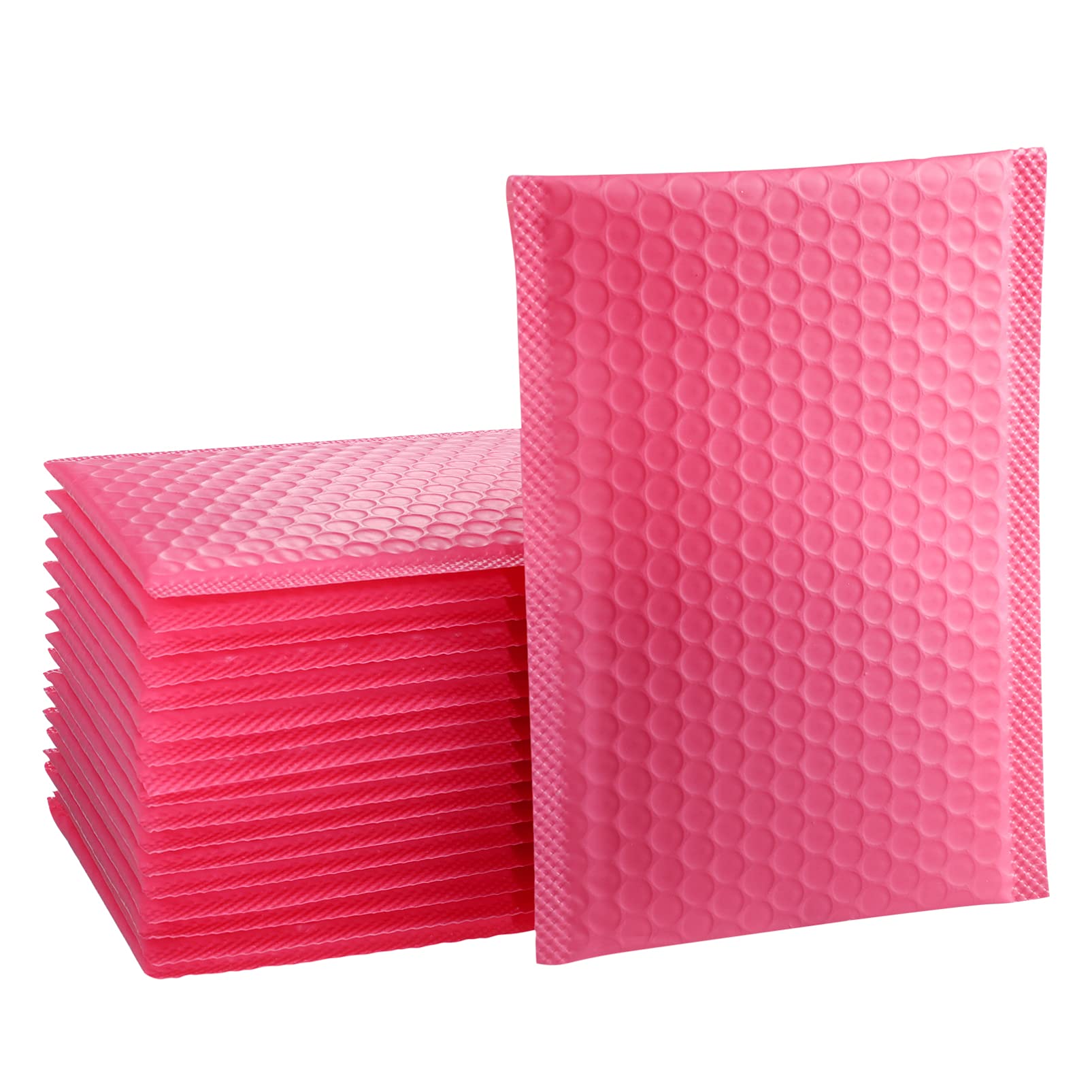 NUOBESTY 50pcs Shipping Envelopes Static Bubble Package Mailers for Clothes Lined Bubble Mailers Bubble Envelope Small Shipping Bubble Mailers Clothing Pink Packing Bag
