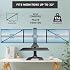 Mount-It! Triple Monitor Electric Standing Desk Converter - 3 Screens Stand Up Desk Riser - Height Adjustable Desktop & 3 Mounts for Screens up to 32, Sit-Stand Convertor for Home, Office, School