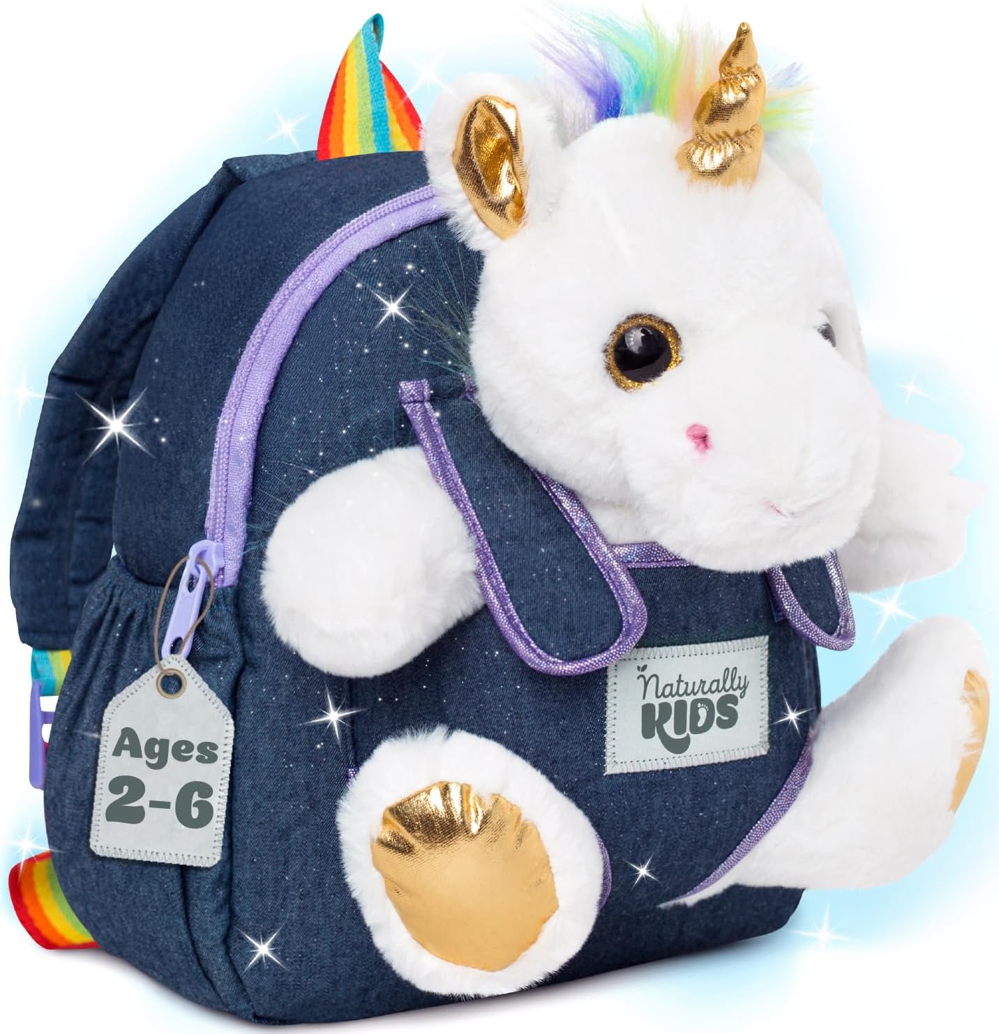 Naturally KIDS Unicorns Gifts Girls, 2 3 Year Old Girl Birthday Gift Ideas, Unicorn Toys for 3 Year Old Girls