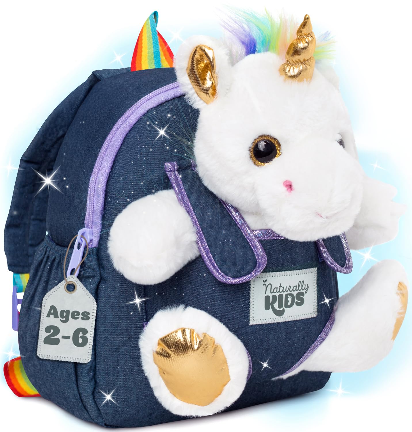 Naturally KIDS Unicorns Gifts Girls, 2 3 Year Old Girl Birthday Gift Ideas, Unicorn Toys for 3 Year Old Girls