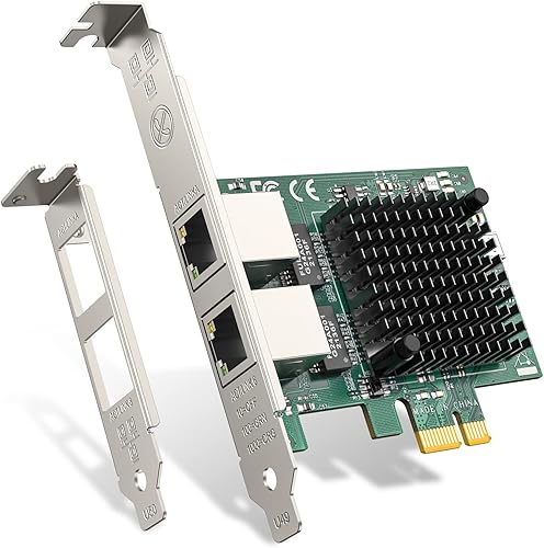 Tarjeta de red convergente Gigabit Ethernet 1G, tarjeta de red de servidor de puerto RJ45 dual con chipset Intel 82571 adaptador Ethernet tarjeta disponible en Yaxa Colombia