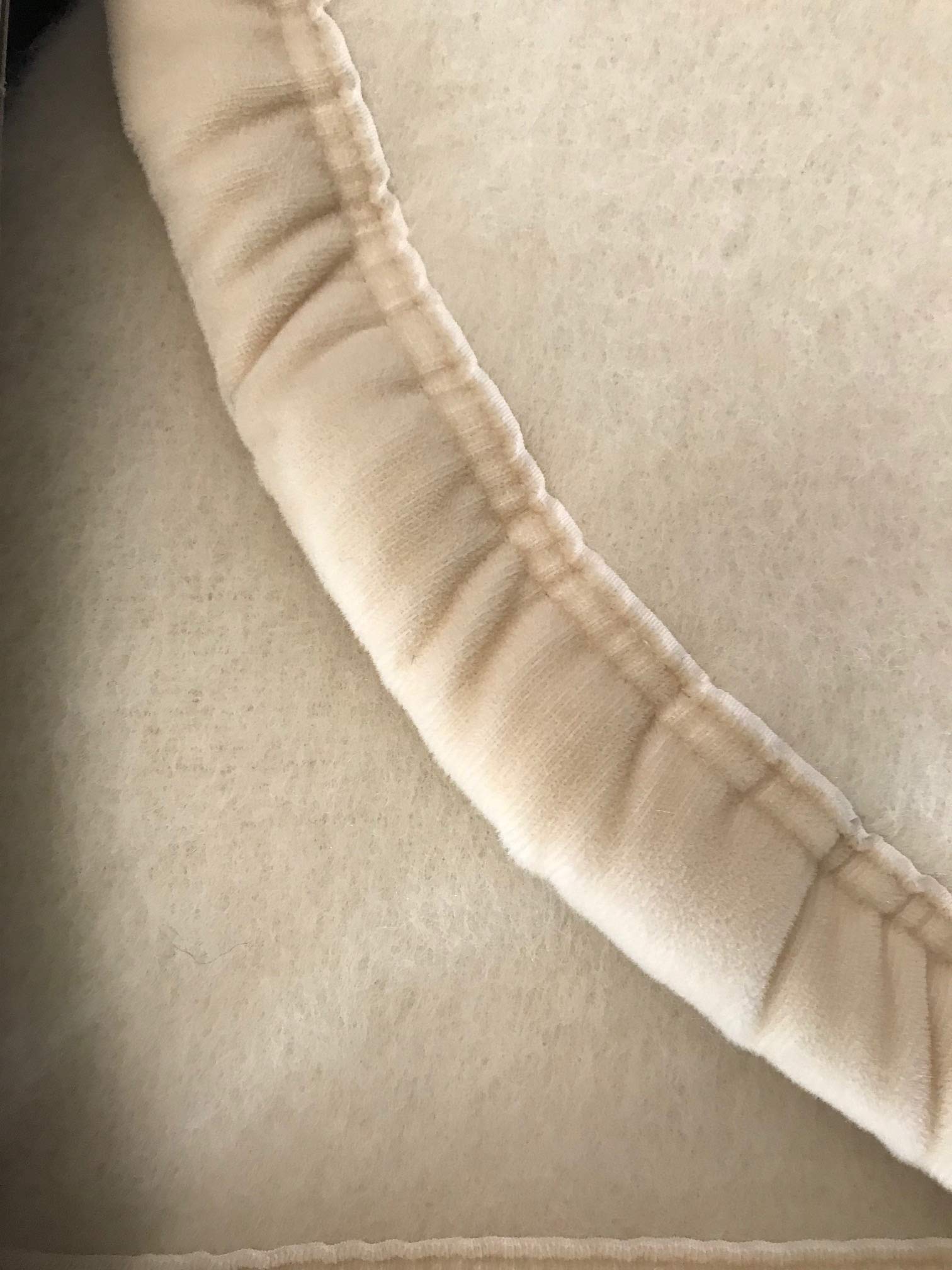 Coperta Invernale 100% Pura Lana Matrimoniale 600 Grammi Mq Col Panna Dea