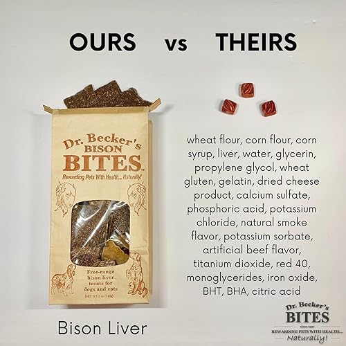 Miniatura 5 de Dr. Becker's Bites - Golosinas para perros de bisonte 5 onzas