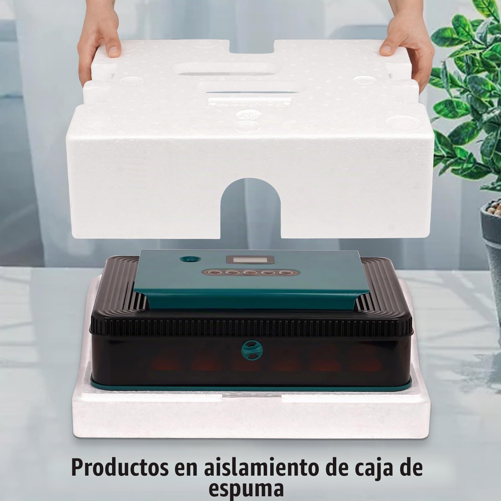 Incubadora AutomáTica de 25 Huevos con Volteo AutomáTico, Pantalla LED MultifuncióN y Control de Temperatura y Humedad Para Pollos, Patos y Ocas