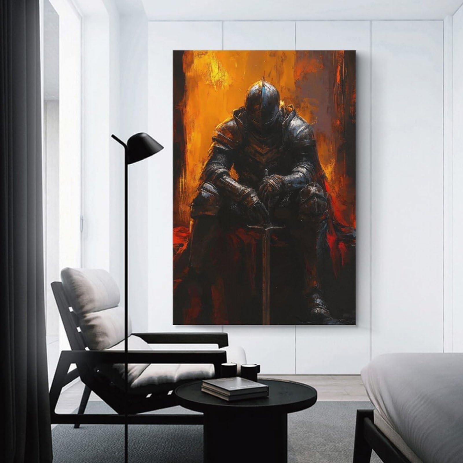 Junmoney Solitary Sentinel Wall Art Print, 08x12inch(20x30cm), for Corridors, Hallways Or Apartment Entries, Wall Decor to Refresh Empty Corners
