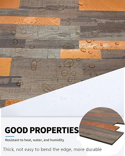 Miniatura 5 de XUANINY Azulejos metálicos para salpicaduras de 12 hojas, autoadhesivas, aluminio 3D, paneles de pared para cocina, baño, dormitorio, sala de estar