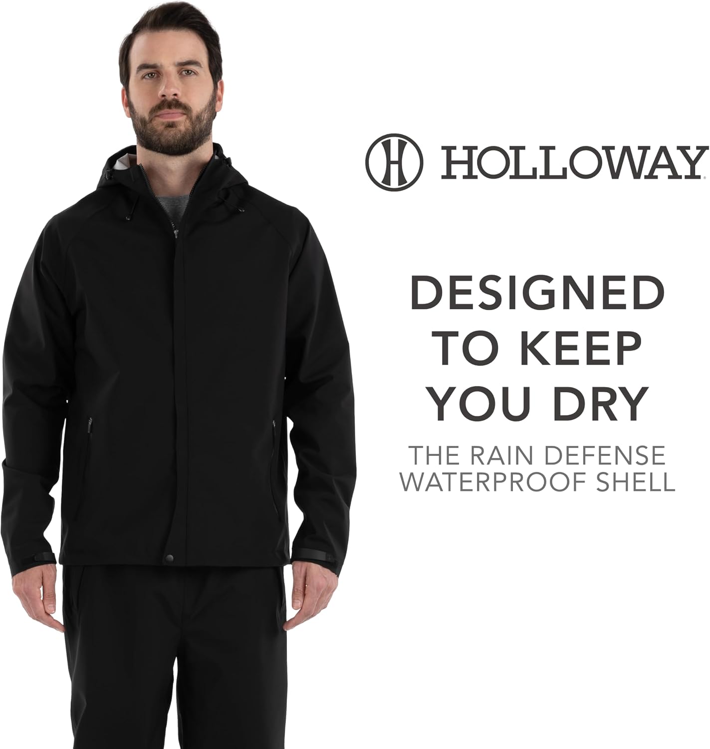 Holloway Men's Holloway Rain Secure Waterproof Shell