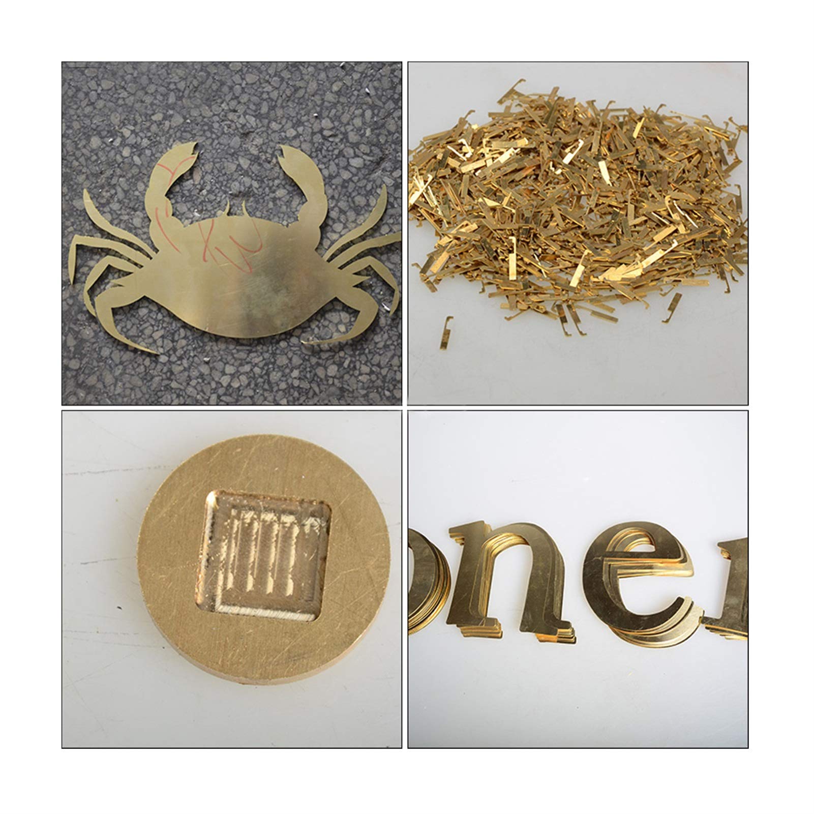SBTRKT 1 Stück 200 x 200 mm H62-Messingblech, 0,8–3,0 mm Dickes reines Messing, geeignet for Stifte, Rohre, Kühlerteile usw. (Color : 200x200x1.5mm)