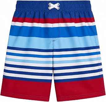 iXtreme Boys Quick Dry Stretch Swim Trunks with Drawstring Waistband