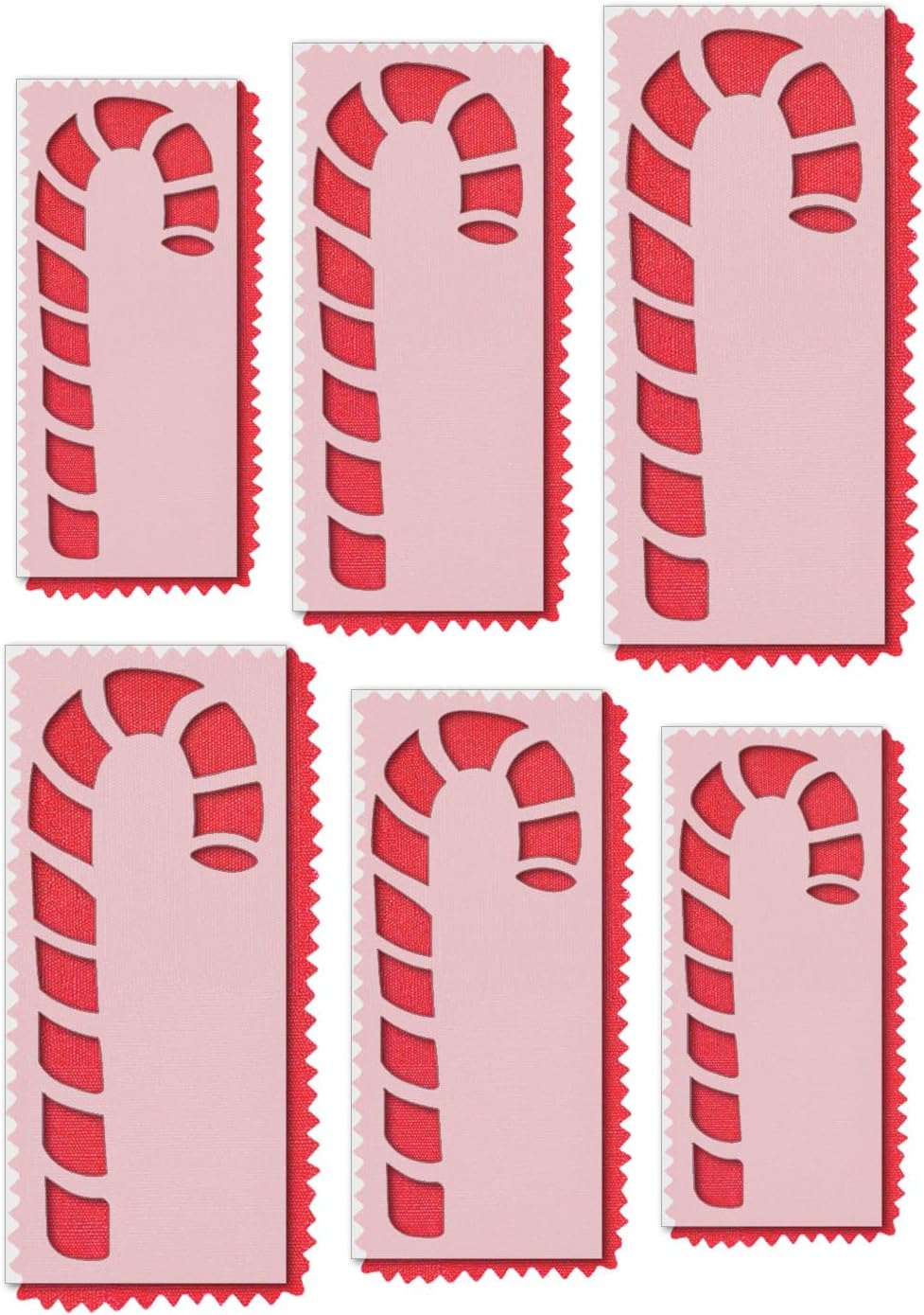 Stencil Stop Candy Cane Stencil - Reusable for DIY Projects, Painting, Drawing, Crafts - 14 Mil Mylar Plastic (7.13 x 18 inches)