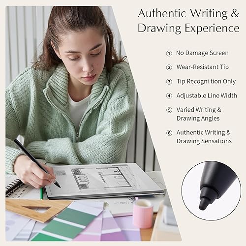 Miniatura 3 de STAEDTLER Noris Digital EMR, puntas de repuesto para Noris Digital Jumbo, Noris Digital Classic EMR Stylus (10 unidades, blanco)