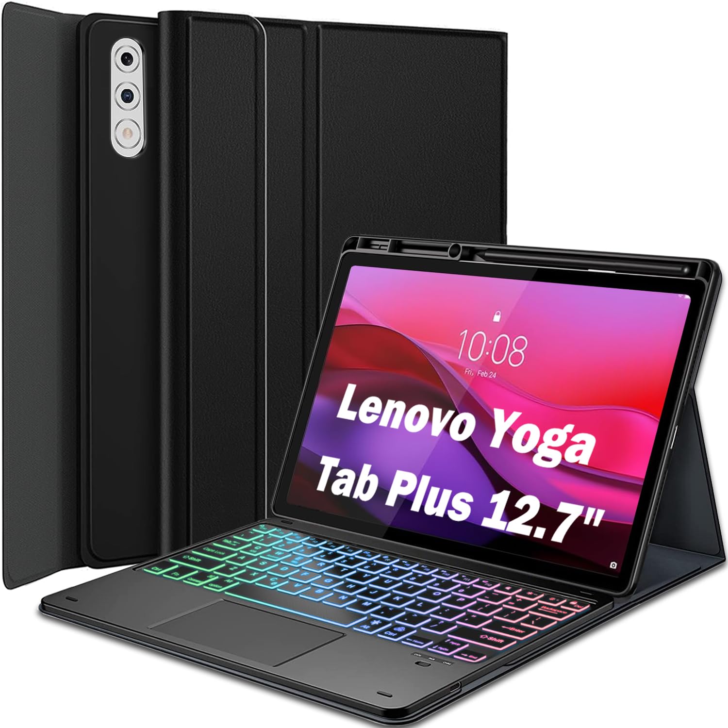 Nanhent Touchpad Keyboard Case for Lenovo Yoga Tab Plus 12.7 Inch