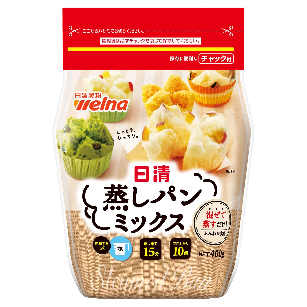 Amazon | 日清製粉ウェルナ 日清お菓子百科 蒸しパンミックス 400g×12