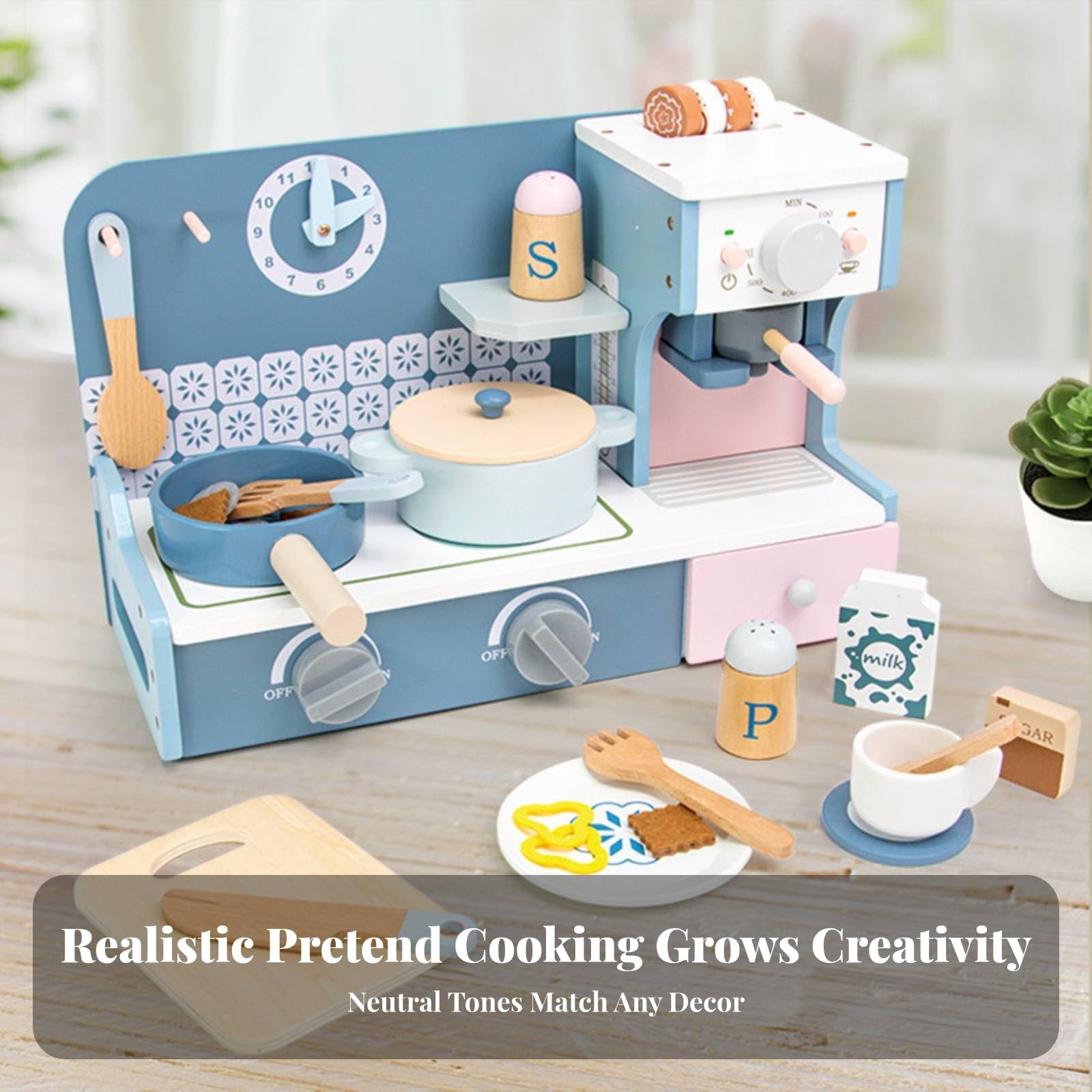 Macchina da caffè con Accessori Completo | Giocattolo Giocattolo con Accessori, Interattivo, per Cameretta, Bambine