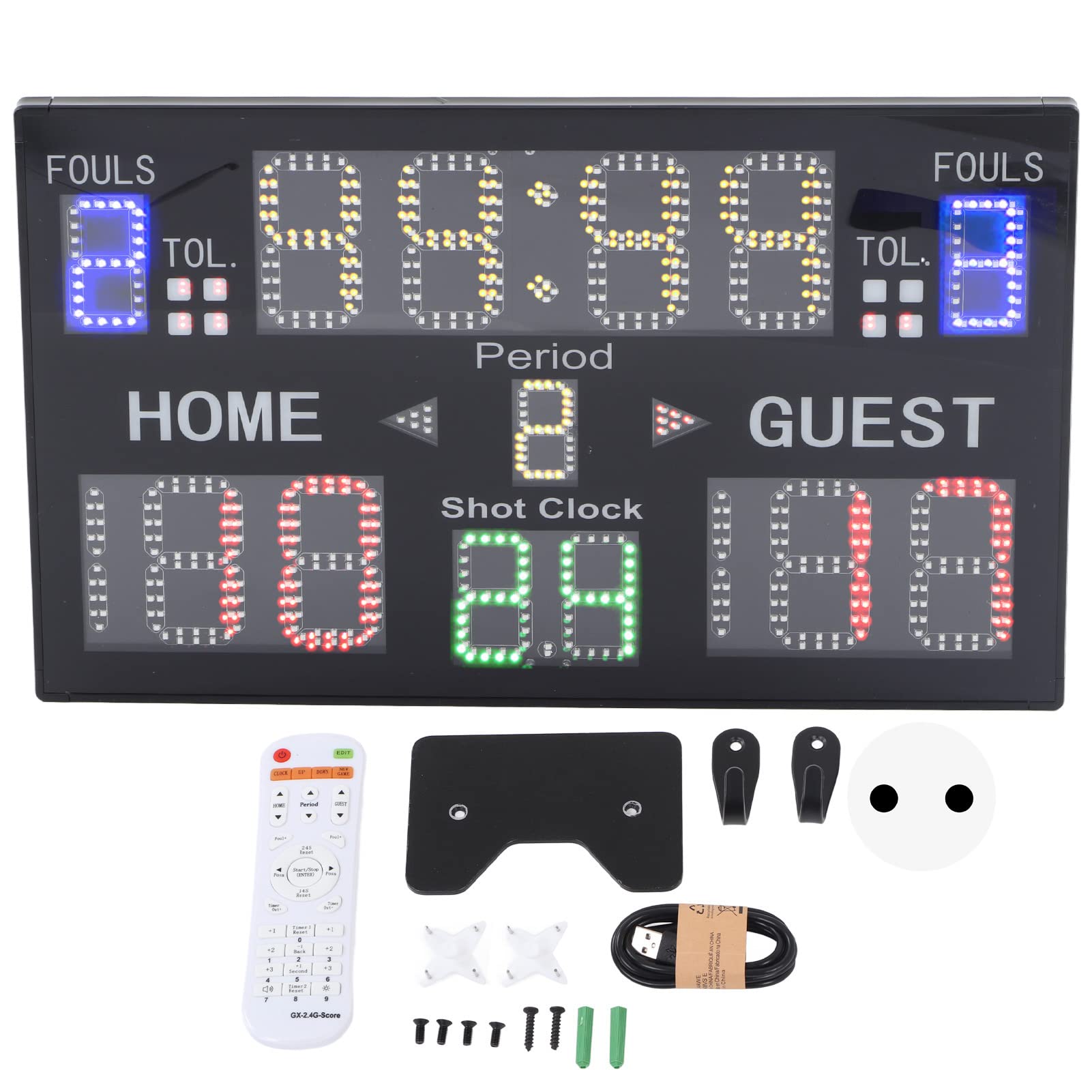 Tabellone Segnapunti Elettronico a 15 Cifre LED Multisport Indoor