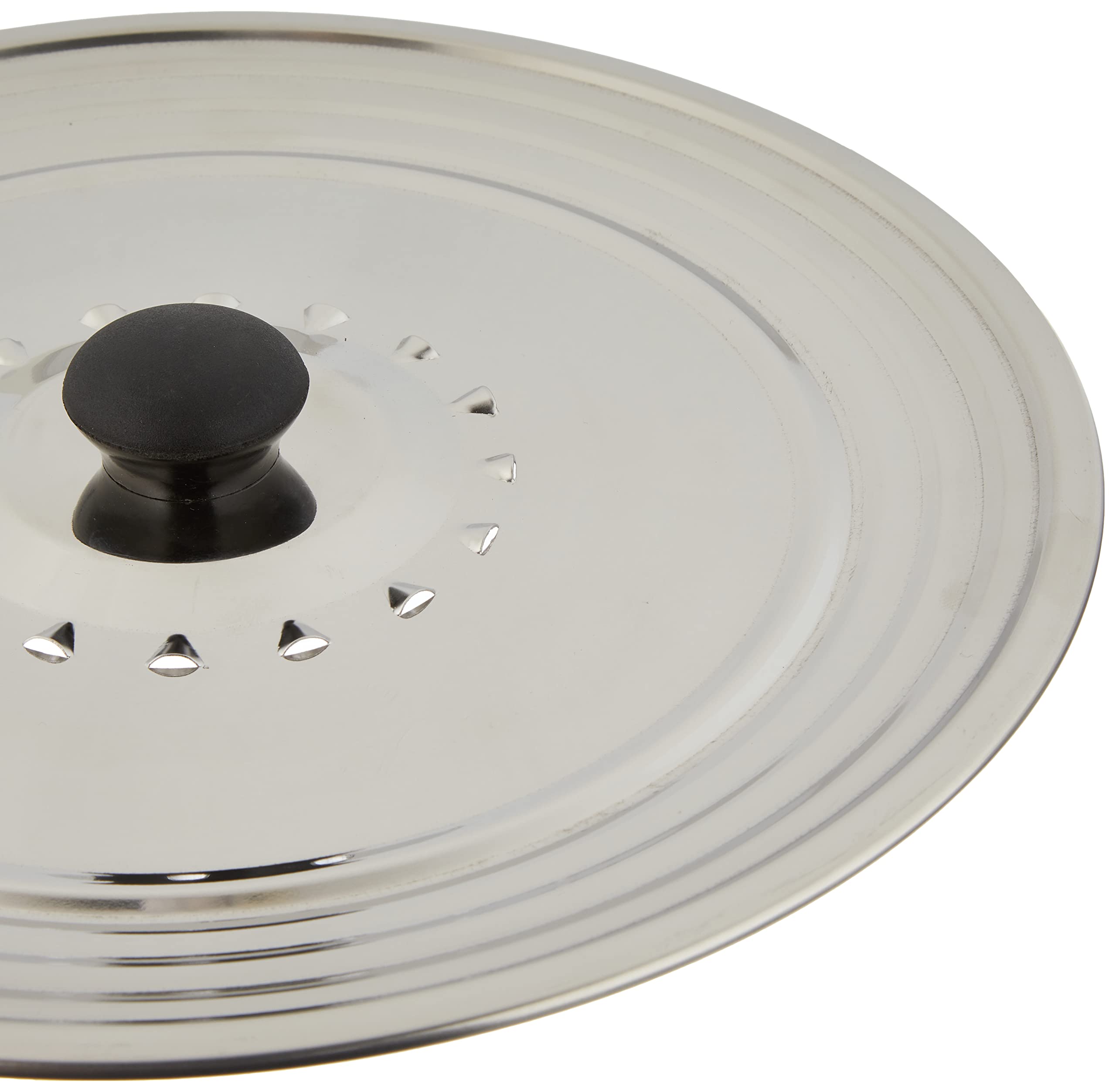 Crealys 512700 Couvercle Inox anti-projection pour grande casserole diam. 28-32 cm Argent
