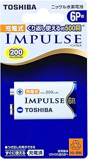 TOSHIBA ニッケル水素電池 充電式IMPULSE 単6P形充電池(min.200mAh) 1本 6TNH22A